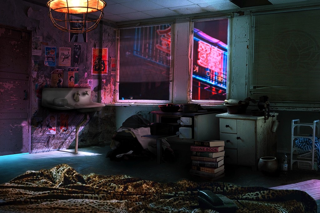 Scene from the online escape game The Night Before, Image 2 of 4